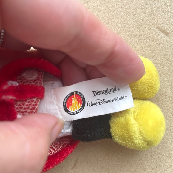 Plush Minnie Mouse Keychain / Purse Charm - 5.5" tall - Picture 3 of 7